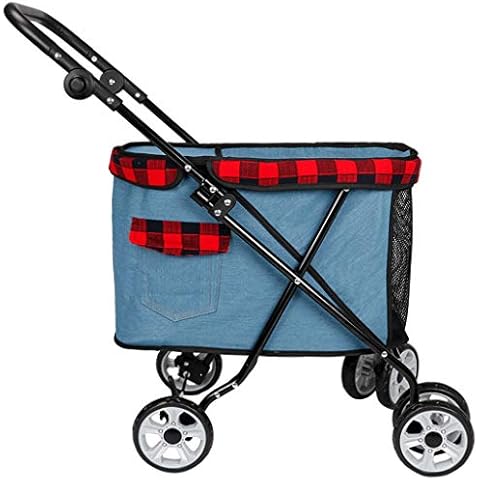 MZP Hundewagen Hundebuggy, Klappbar Hochwertig Stabil Flexible Stoßfest Haustier Buggy Maximale Gewicht 10 KG Cover