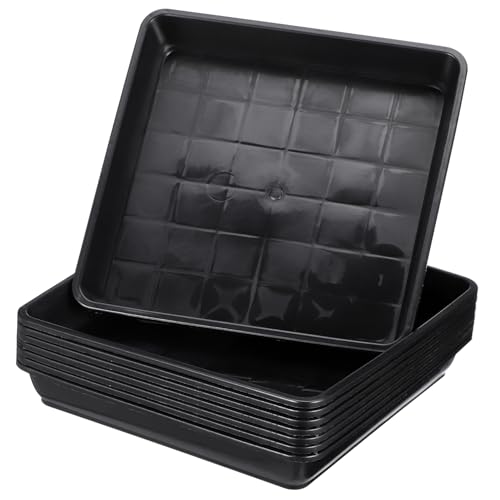 Toddmomy 2 Series Bandejas De Macetas De Plástico para Jardinería para Bonsáis Bases De Resistentes Y Prácticas 8 Piezas*2