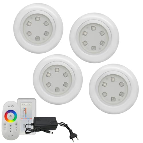 Kit Iluminação Piscina 4 Superleds + Módulo Rgb Com Fonte