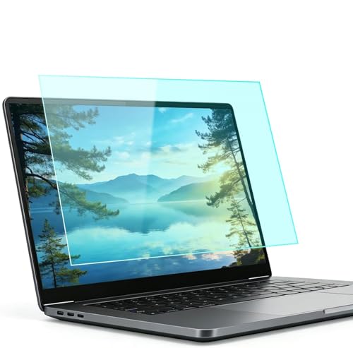 Image of Saco 17.3 inch Anti Blue Light Glossy Laptop Screen Protector Guard Compatible for ASUS ROG Strix G17 G713IE-HX040W and G713IH-HX020T Series with 16:9 Aspect Ratio Laptop