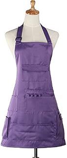 Boshiho Adult Painting Aprons Barber Apron with Pockets for Women/Men/Unisex, Utility or Work
