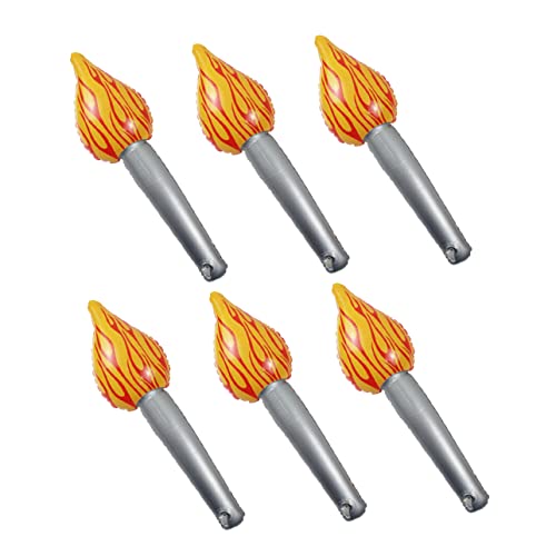 Alipis 6 Piezas Antorcha Inflable Jugar Bailar Decoración Juegos Juguete Lanzador De Aviones Gente Artificial Ligero Boom Piscina Bam Brillo Favores Explotar De Polivinilo