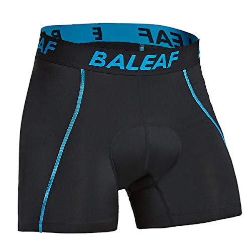 baleaf Fahrradhose Herren Radunterhose Gepolstert Radlerhose Gepolstert Fahrrad Unterhosen Radhose Kurz Radlerunterhose Fahrradbekleidung Blau XL