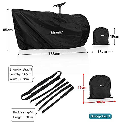 Rhinowalk Folding Bike Carry Bag 26 Inch Thin Bicycle Transport Storage Case Bike Travel Bag For Air Travel,Transport,Shipping Professional Cycling Accessories #TOP4