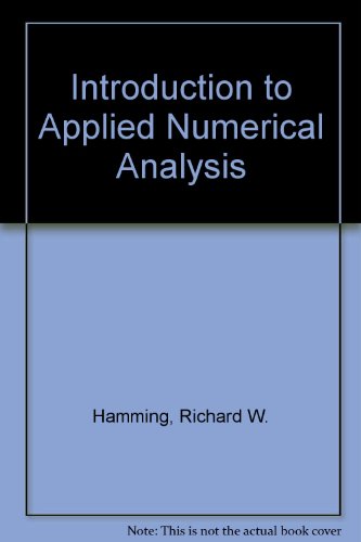 Introduction to Applied Numerical Analysis. 0070852901 Book Cover