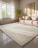 Ophanie 6x9 Area Rugs, Upgrade Non-Slip Fluffy Soft Rugs for Living Room, Large Shag Ivory Fuzzy Plush Rug, Shaggy Big Carpets for Bedroom, Kids Boys Girls Dorm Nursery Home Decor Aesthetic