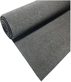 Marine Upholstery Durable Un-Backed Automotive Trim Carpet 72" x 36" Mini Roll (Gray)