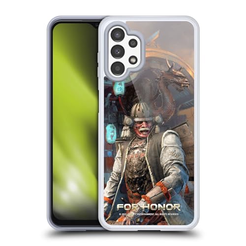 Funda para Samsung Galaxy A13 estilo gaming For Honor Kensei en mano