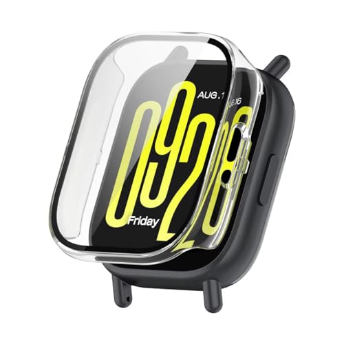Capa full case com película compatível com Redmi Watch 5 Active ou 5 Lite Cor:Transparente - Active