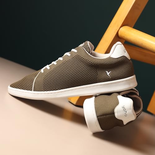 Image of YOHO Wind Sneakers for Men | Stylish Casual Shoes with Elastic Laces | Comfortable, Stretchable & Ultra-Lightweight | Premium Breathable Mesh Fabric