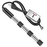 2000W Portable Immersion Water Heater with Thermostat & Delayed Start - Rapid Heating for Hot Tubs, Bathtubs, Buckets & Mini Pools - Stainless Steel Guard, Real-Time Digital Display