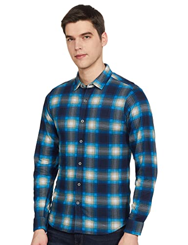 Image of Pepe Jeans Men's Regular Fit Full Sleeve Checkered Cotton Casual Shirt | Check Shirt for Man | Smart & Stylish | Multiple Styles | Mens Casual Shirts