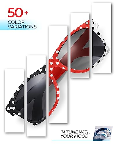 Retro Rewind Kids Sunglasses for Boys Girls Age 3-12 - Shatterproof UV400 Toddler Children Sun Glasses