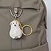 Dog Hair Keepsake Keychain,Dog Hair Collector Keychain Charm Memorial Storage Boxs,Pet Memorial Transparent Keychain(Golden Retriever).