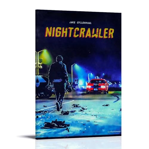 LYGHDBN Nightcrawler - Póster de pared estético, diseño de cubierta para dormitorio, póster artístico de pared, 60 x 90 cm, estilo marco