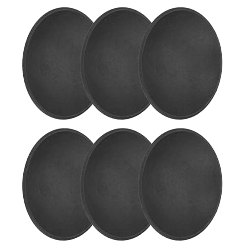 sourcing map 6Pcs Speaker Dust Cap 150mm/5.9 Outer Diameter Dome Paper Cap Subwoofer Coil Cover Caps for Speaker Decoration Accessory Repair