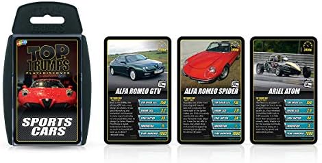 Sports Cars Top Trumps Card Game
