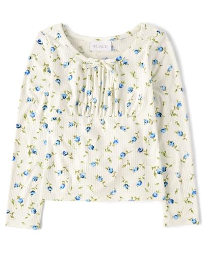 The Children's Place Girls' Everyday Casual Long Sleeve Knit Shirts