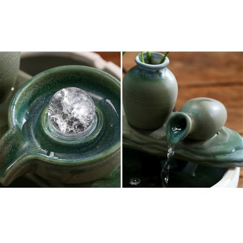 Petite fontaine d'eau transit décoration salon, le cadeau idéal pour le bureau - 5