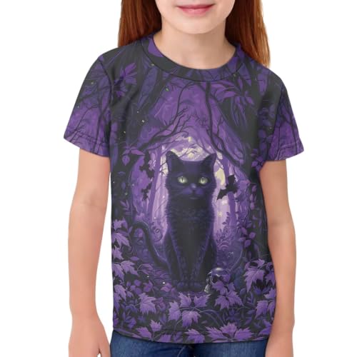 Image of Xhuibop Kids T Shirts for Boys Size 3-16 Girls Short Sleeve Sportswear Active Tops