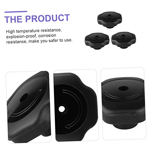 Juego de 4 Perillas de Repuesto para Tapa de Olla a Presión IMIKEYA de Plástico Negro Resistente al Calor miniatura 5