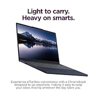 Lenovo Chromebook Plus Laptop for Business & Student, 15" FHD+ Touchscreen Display, Intel Core 3 N355, 640GB Storage (128GB UFS+512GB SD Card), 8GB DDR5, FP Reader, Chrome OS, PLUSERA Earphone, Blue — image 2