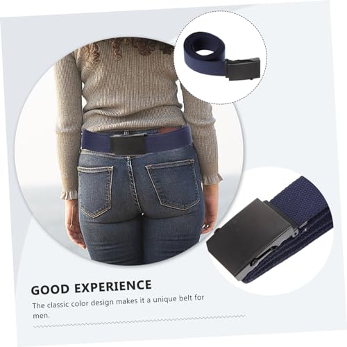 Hemoton Men Canvas Waist Belt Training Style and Comfortable for Daily Wear Suitable for Jeans and Formal Attire3