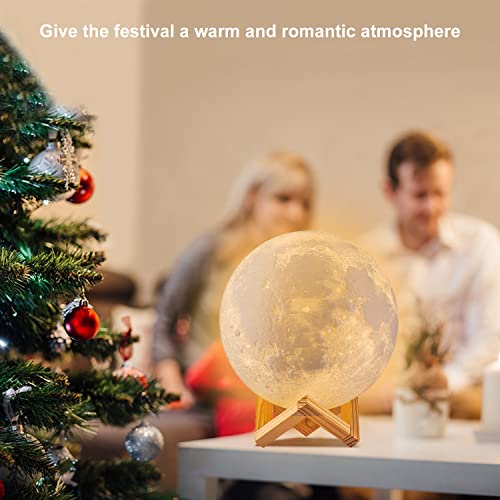Logrotate Moon Lamp, 16 Colors Led Night Light With Stand/Timing Setting, Kids Moon Light With Remote/Touch Control/Dimmable/Usb Recharge For Kids Lover Birthday Christmas Gifts (5.98 Inch) #TOP5