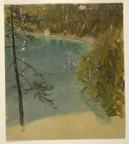Lac alpin par Frederic Edwin Church impression toile haute définition pour decoración mural