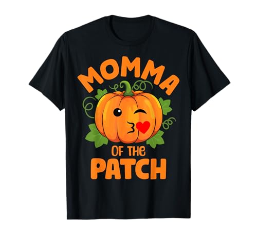 Matching de Groupe Funny Pumpkin Family avec Momma of The Patch T-Shirt