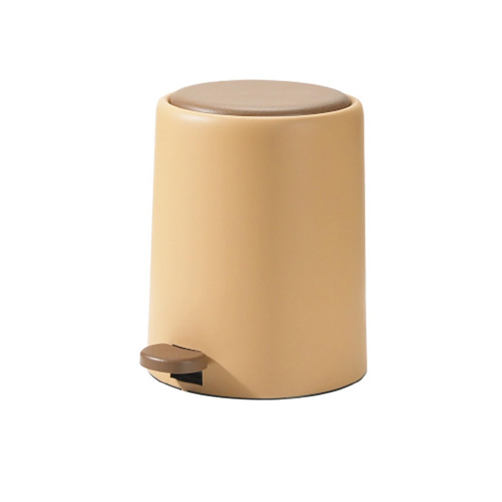 Garbage Bin Foot operated trash can with lid(Bruin)
