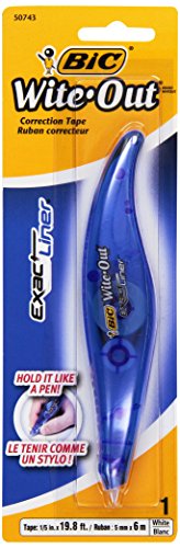BIC Wite-Out Liner Correction Tape, White, 1 ct