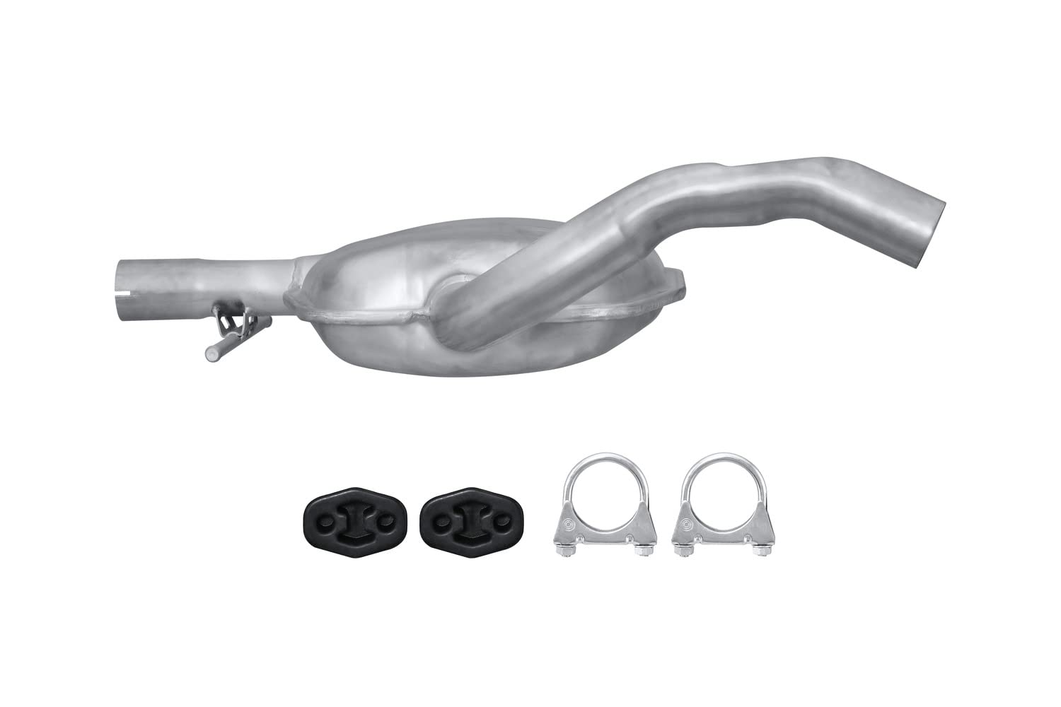 HELLA 8LC 366 026-231 Tłumik środkowy - Easy2Fit® Kit - w środku - jednoczęściowy - Komplet z elementami do montażu