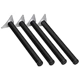 テーブル脚 アイアン ブラック 黒 4本セット アジャスター付 アイアンレッグ 机 テーブル用 スチール 鉄 DIY (高さ67cm) ハイテーブル カウンターテーブル