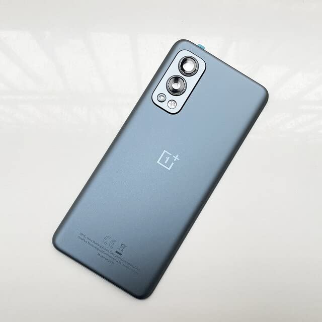 Image of Docile 100% OG Back Glass Back Door Housing Panel Compatible for OnePlus Nord 2 5G : Gray Sierra (with Camera Lens Fitting)