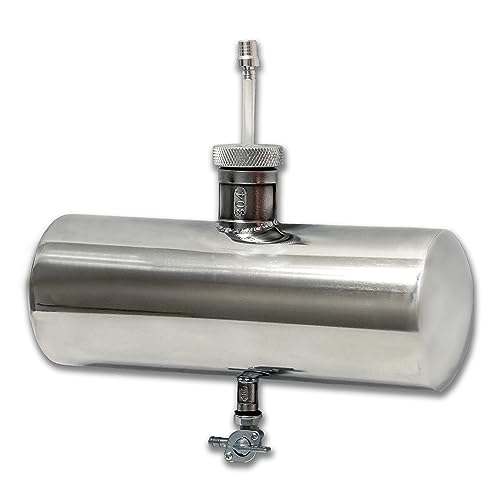 JMCHstore Stainless Steel Mini Bike Gas Tank Cylinder 4x11 for Coleman Baja Montser Mega moto Predator Hemi non 212 Engine Massimo Axis RealTree Motovox Mototec Dirt Gas Bike Go Kart Parts