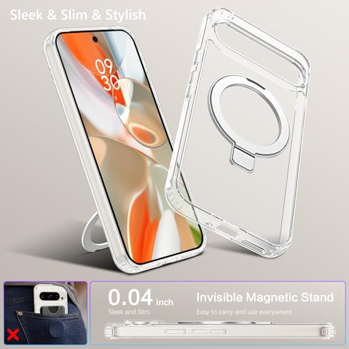 Coque transparente Google Pixel 9 Pro fine antichoc compatible MagSafe
