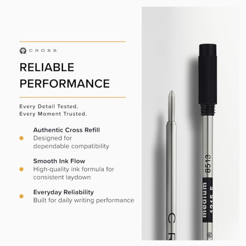 Image of Cross Ballpoint Pen Refill - 2 per Card, Medium Black