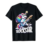 Licorne Jouant Guitare pour enfants, ados, garçons et filles, femmes ou toute personne aimant licornes et guitares. Idéal pour Mois des Fiertés. Parfait pour Amateurs de Licornes ou Guitaristes Aimant Fantasy, Créatures Légendaires et Animaux Mythiques