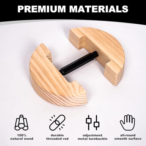 Image of Hat Stretcher for Fitted Hats, Cowboy Hat Stretcher Fitted Hat 7 to 8 1 /2, Adjustable Wooden Hat Jack Stretcher Fits All Caps