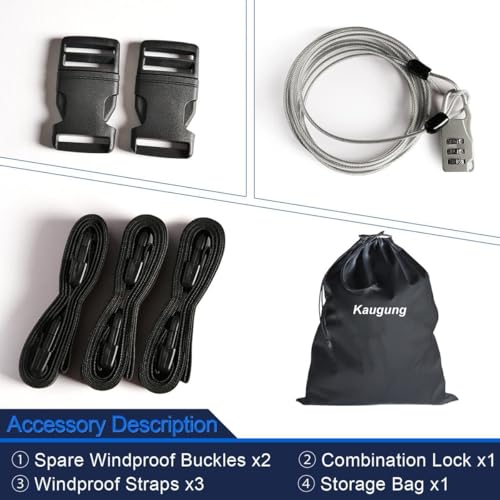 Image of Kaugung Heavy Duty Car Cover Custom Fit Μercedes-Βenz CLK-Class (1997-2009), Waterproof All Weather Resistant Outdoor Rain Dust Snow Protection with Anti-Theft Lock. (USA Warehouse, Within 3-7 Days)