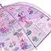 Legami - Dancin' In The Rain Children's Umbrella, Windproof Structure, Manual Opening, Fabric Closure with Space for Name, Hook Handle, 73 x 65 cm, lilac, Small, FAIRY
