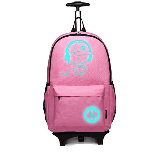 Kono Anime Cartoon Luminous música Boy Backpack Escuela Estudiante Mochila de Moda
