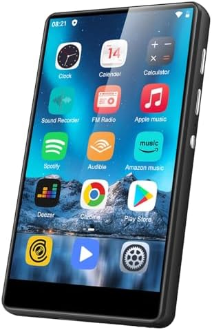 32GB Lettore MP3 Bluetooth 5.0 per Bambini, Oilsky MP3 Lettore Musicale Portatile per Lo Sport con 750mAh, Altoparlante HD Integrato, Radio FM (Blu