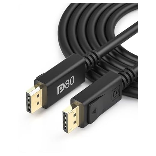 80Gbps Displayport Cable 2.1, 3.3FT 16K DP Cable [DP80, 16K@60Hz, 8K@120Hz, 4K@240Hz, HDR10, HDCP2.3, DSC 1.2a], High Speed Display Port Cord for Gaming/Monitor/Graphics Card/FreeSync/G-Sync/TV/PC
