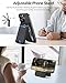 for Magsafe Wallet, Works with Apple Find My, Strongest Magnetic Wallet for iPhone 17/16/15/14/13/12 Series, for iPhone Walle t with Adjustable Stand, 6 Cards Holder, Vegan Leather, Black