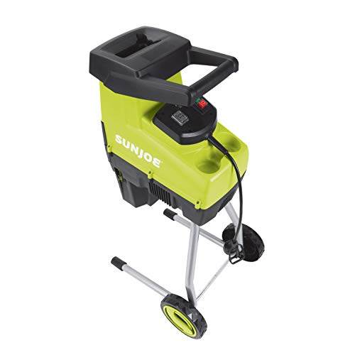Sun Joe CJ603E 15-Amp 1.7-Inch Cutting Diameter Electric Silent Wood Chipper/Shredder, green