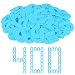 Horseshoe Shims Tile Spacers 1/16 Inch (1.5mm) 400Pcs U-Shaped Plastic Shims for Tile Leveling System Floor Wall Ceramic Tile Stone Installation - Blue