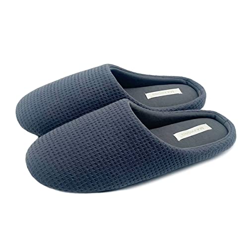 Womens Cotton Lightweight House Slippers With Memory Foam, Washable & Cozy Slip On