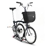 Rhinowalk Bolsa delantera para bicicleta para bicicleta plegable Brompton y Dahon – Bolsa para manillar de 17 l con cierre rápido, bolsillo frontal con compartimento para tablet